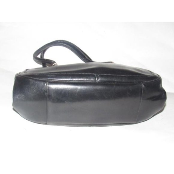 Gucci Vintage Buttery Soft Black Leather Satchel Top Handle - Picture 8 of 12